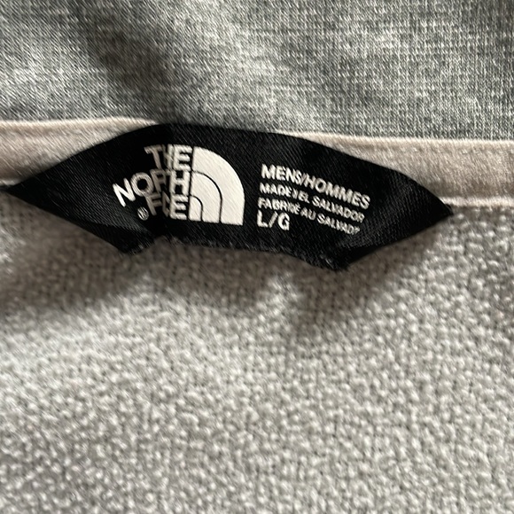 The North Face Fleece Jacket - Gray with Orange accents - EUC - Large - Picture 6 of 6